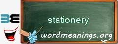 WordMeaning blackboard for stationery